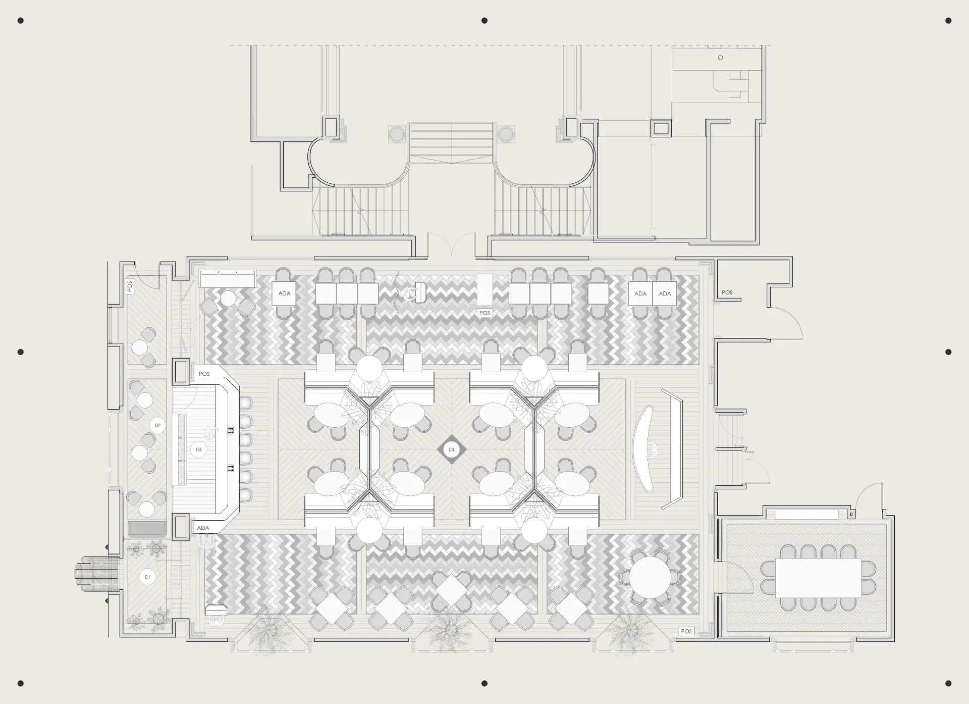 Furniture layout e finalizzazione tavole — tavola tecnica design drawings realizzata da Layering